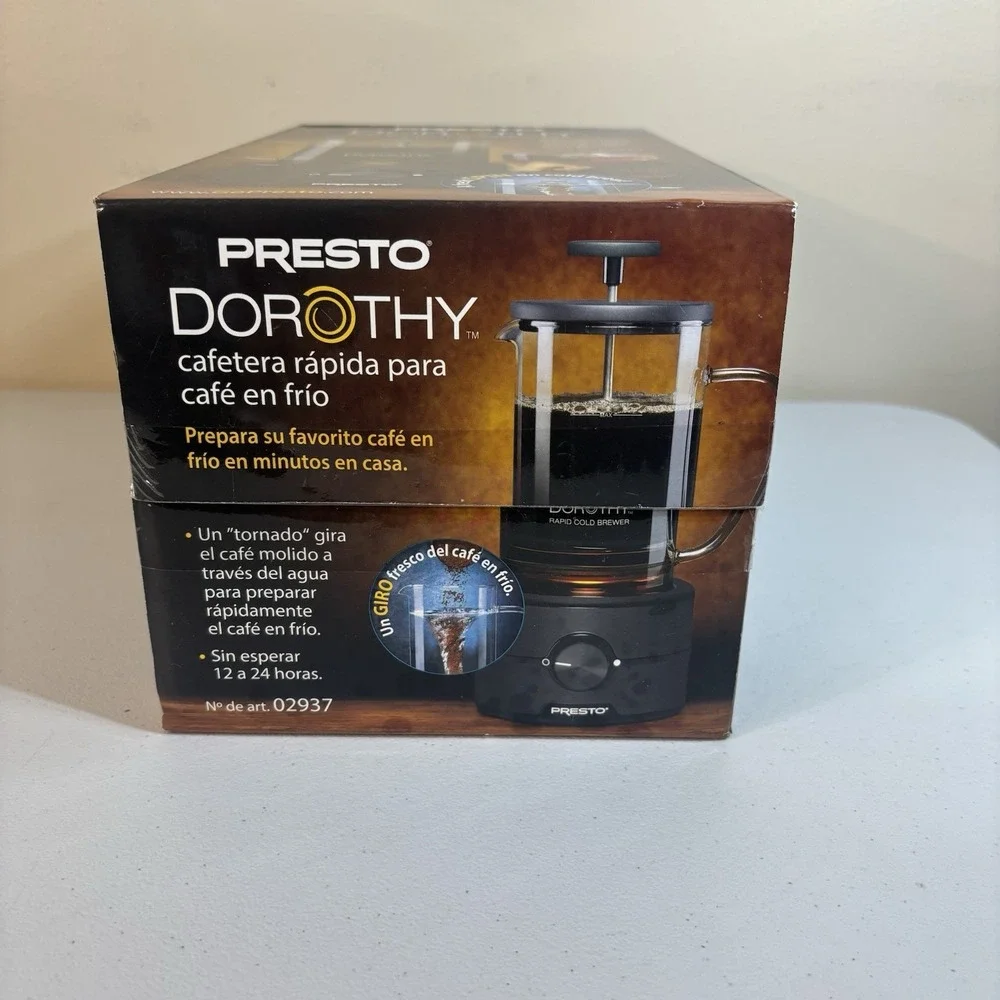 Presto Dorothy Rapid Cold Brewer Brand New in Box Ready for Summer Iced Coffee!